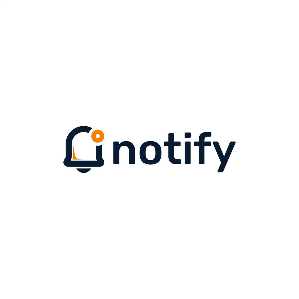 Modern Notify Logo design vector