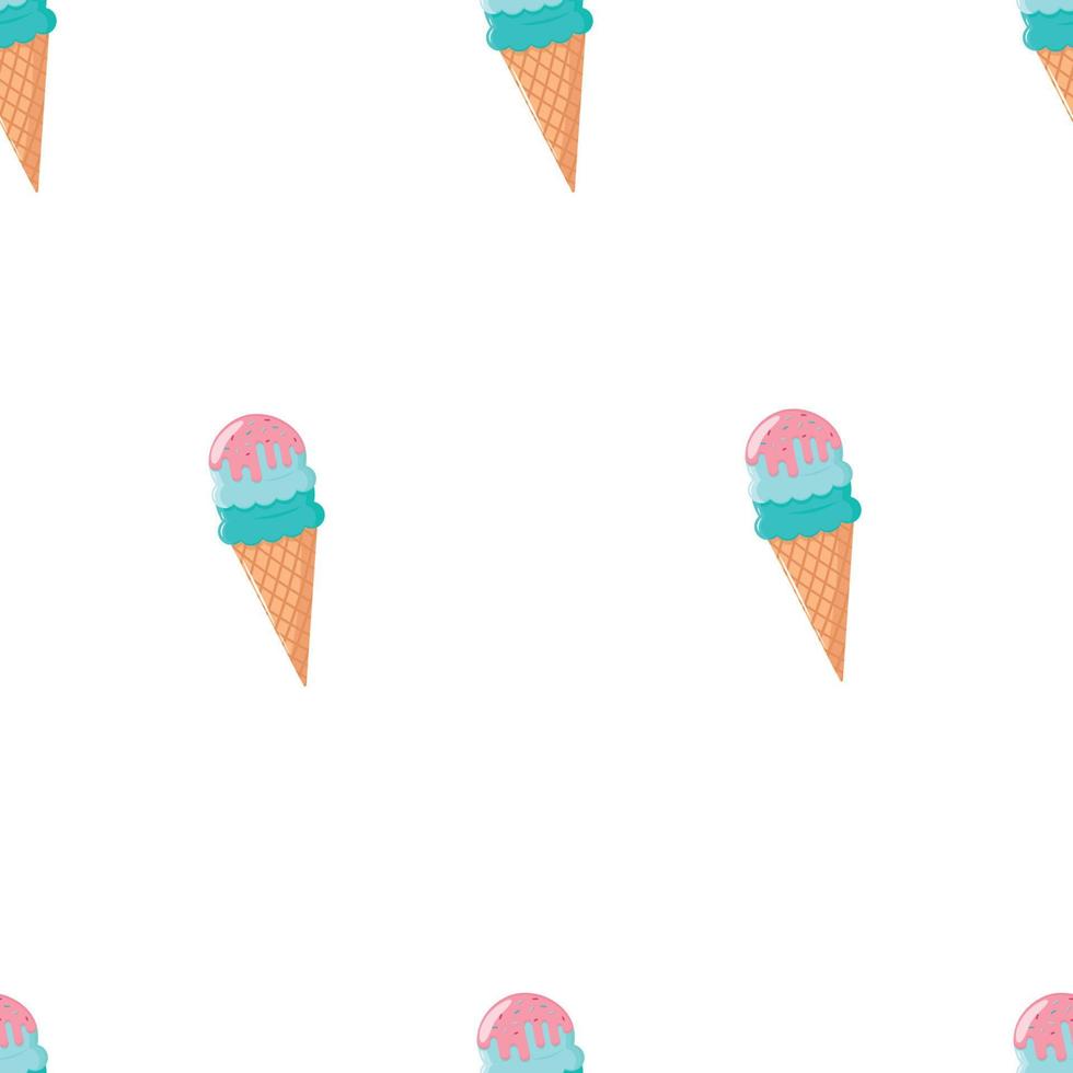 delicious bright ice cream vector