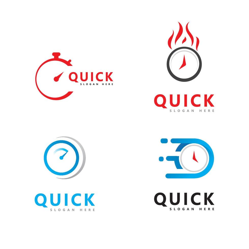 Quick Time logo vector template