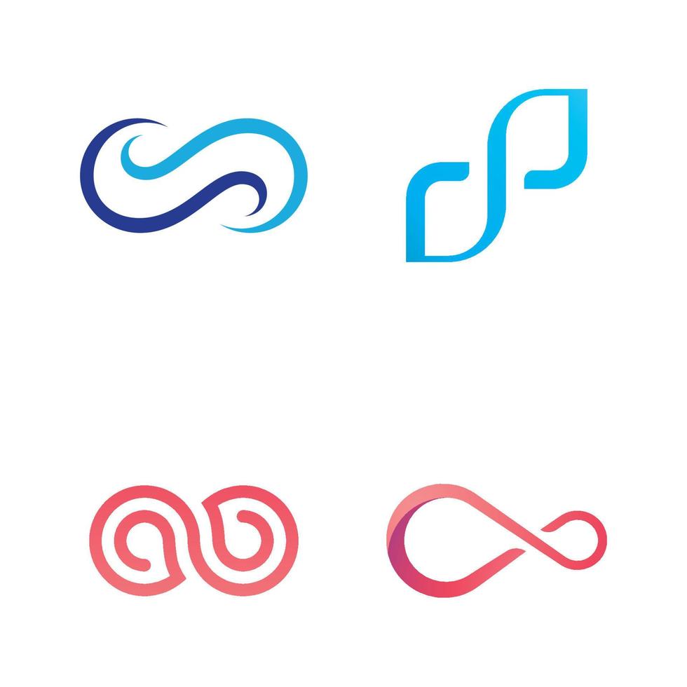 plantilla de vector de icono de logotipo infinito