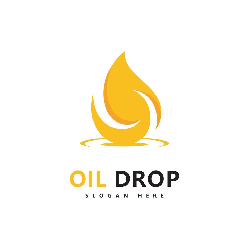 Oil drop Logo Template vector illustration design