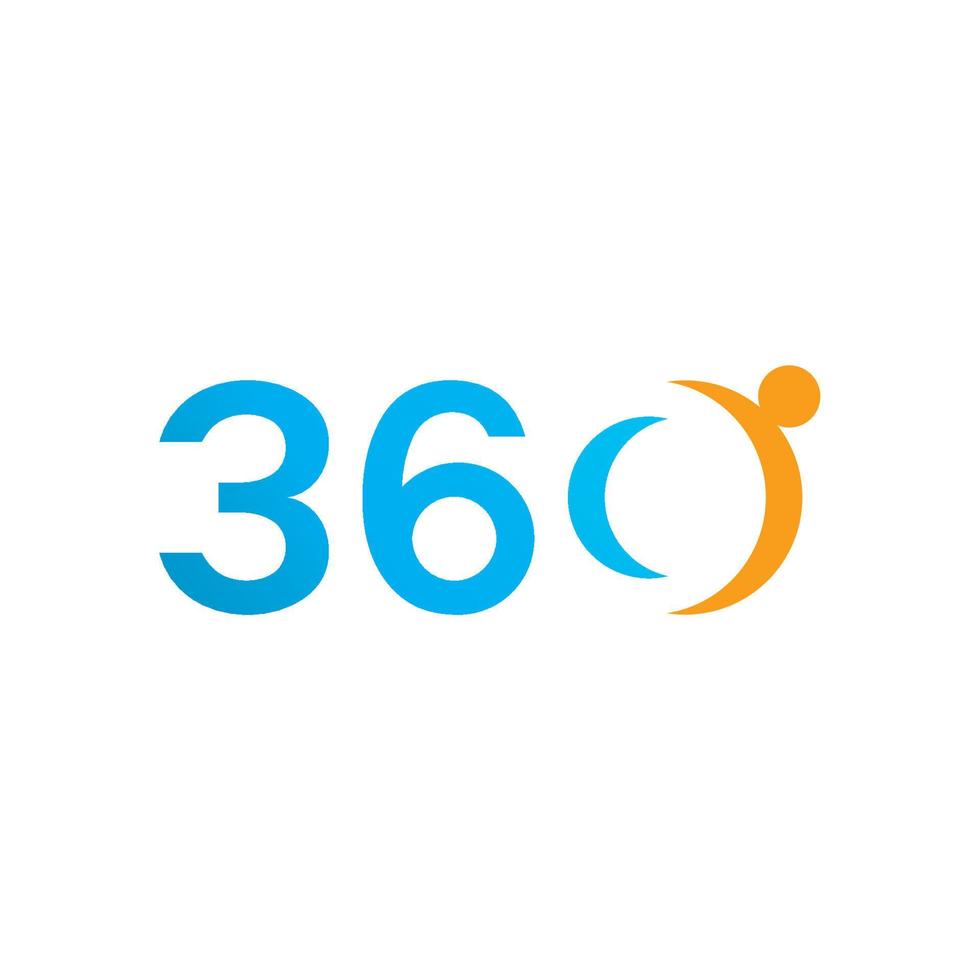 360 Degree Vector Icons design template