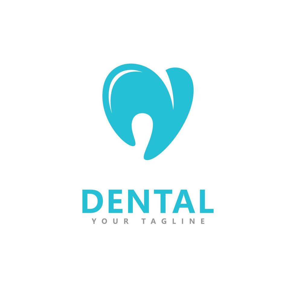 plantilla de diseño de logotipo de concepto dental vector