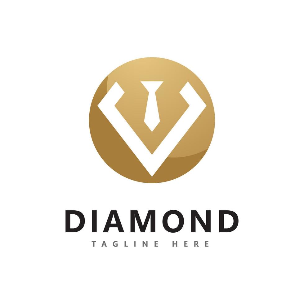 plantilla de diseño de vector de logotipo de diamante