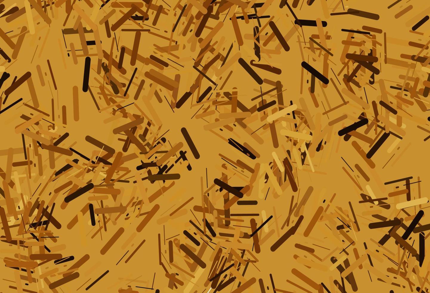 Dark yellow, orange vector pattern with narrow lines.