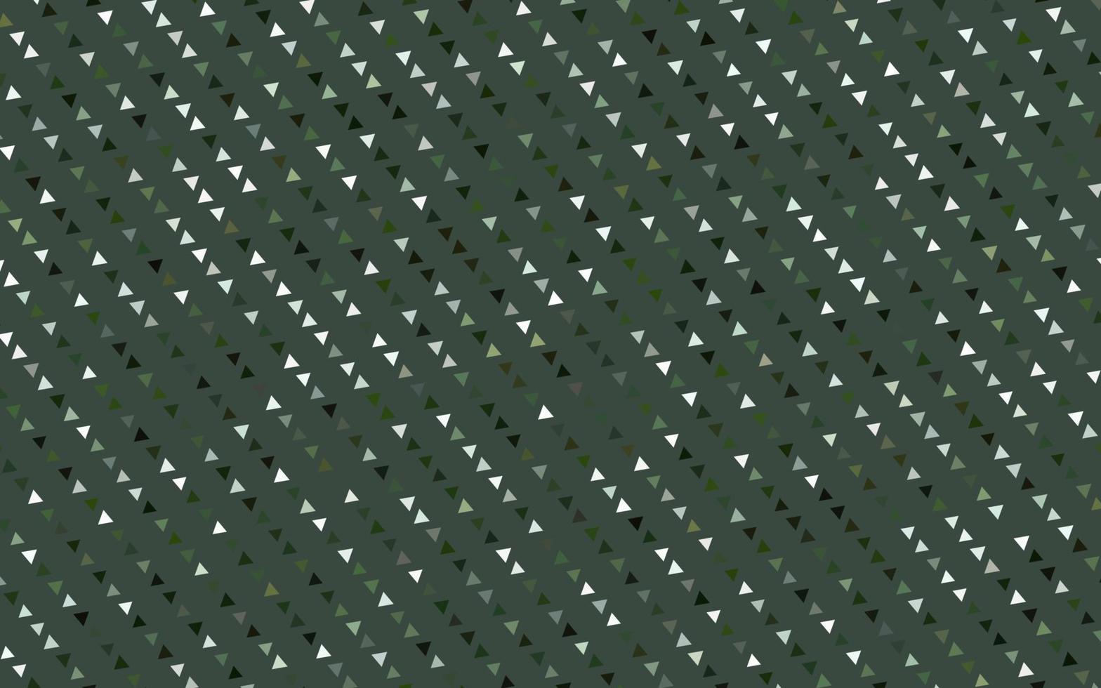 textura de vector verde claro en estilo triangular.