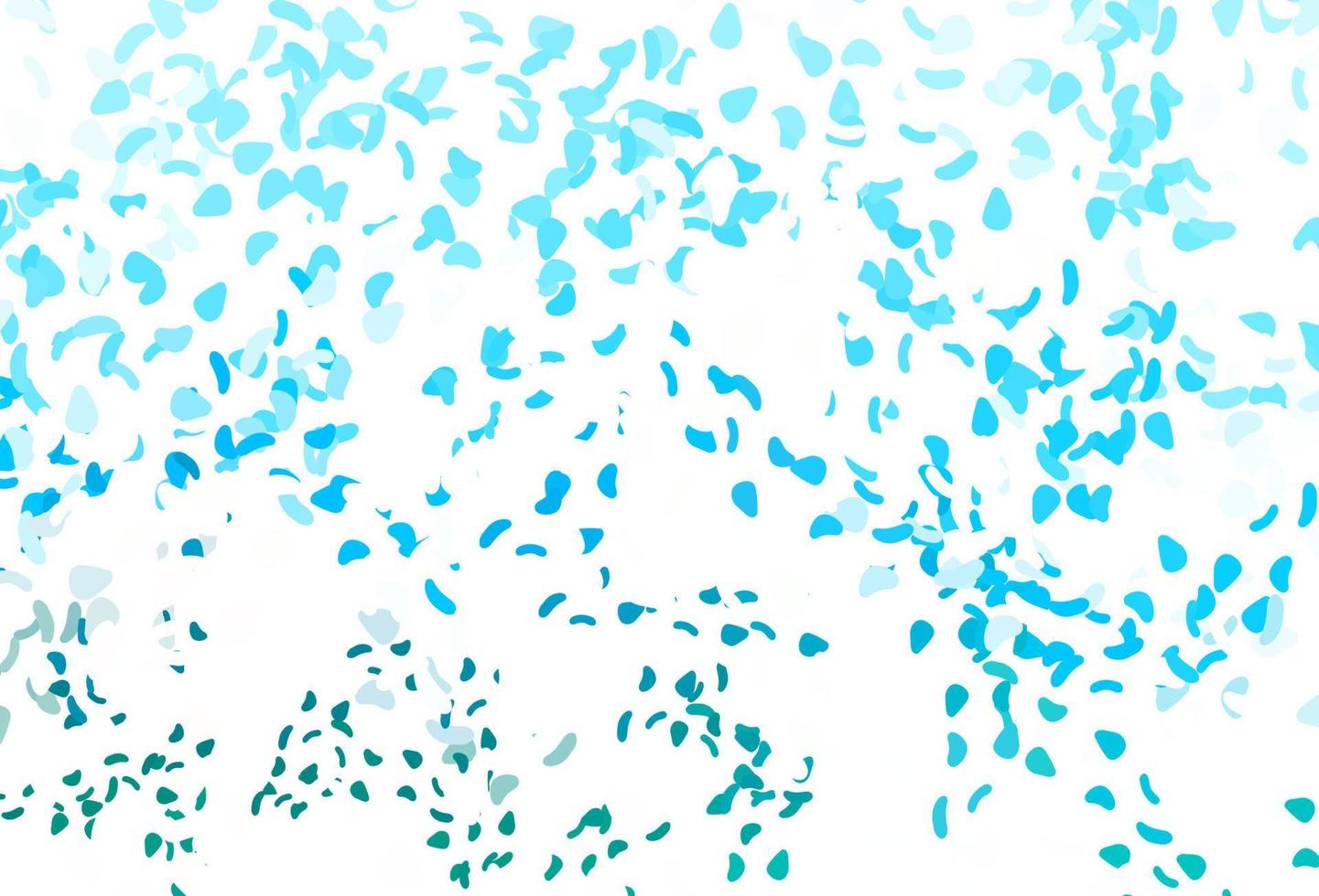 Light blue, green vector template with memphis shapes.