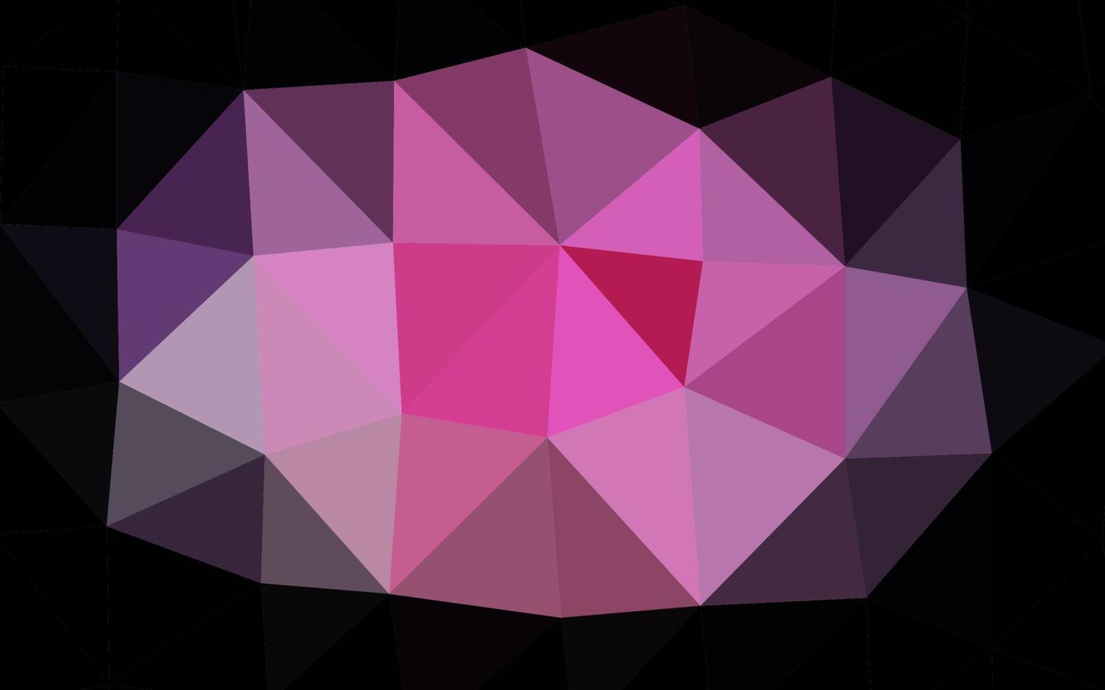 cubierta poligonal abstracta de vector rosa claro, azul.