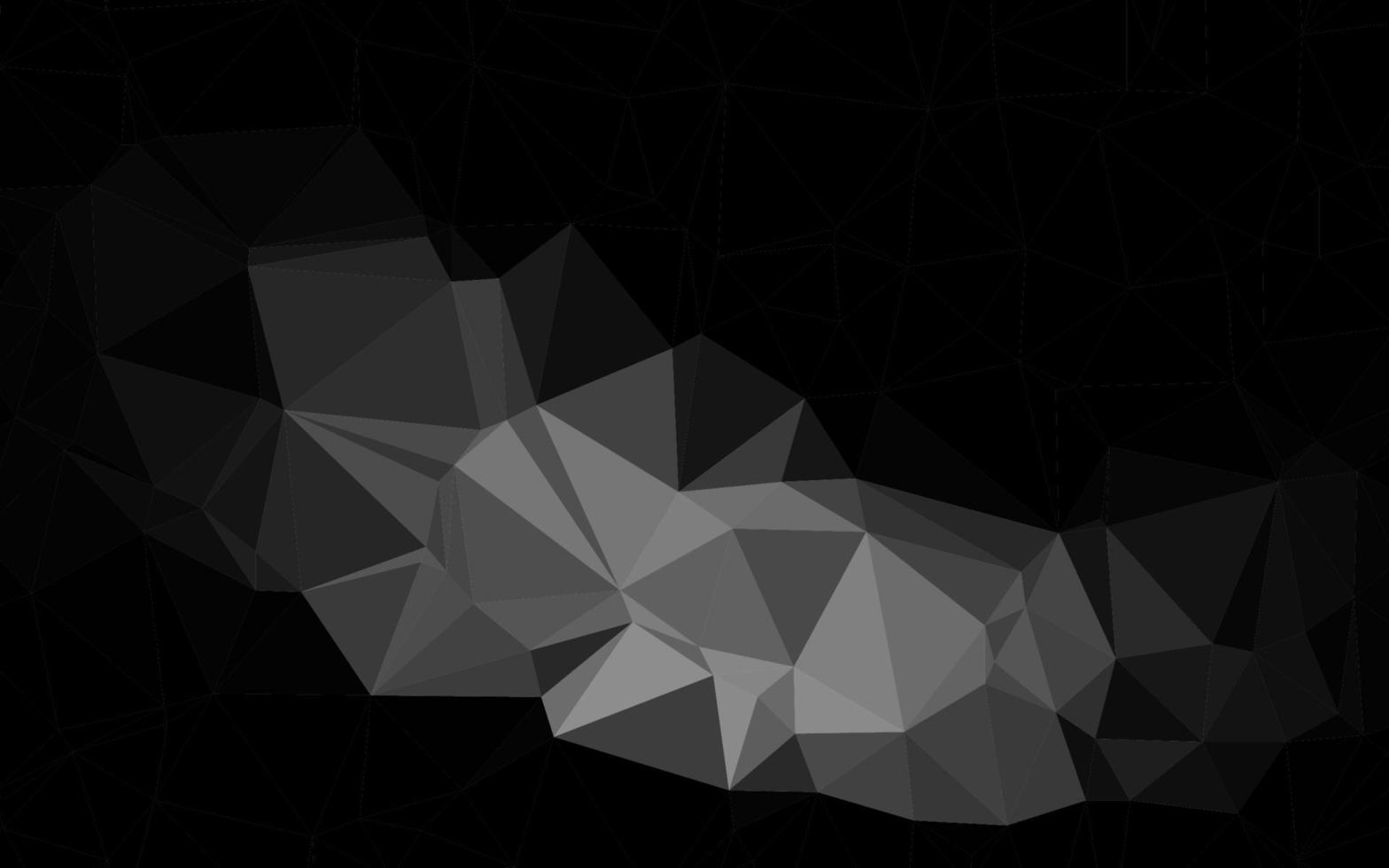 Dark Silver, Gray vector low poly cover.
