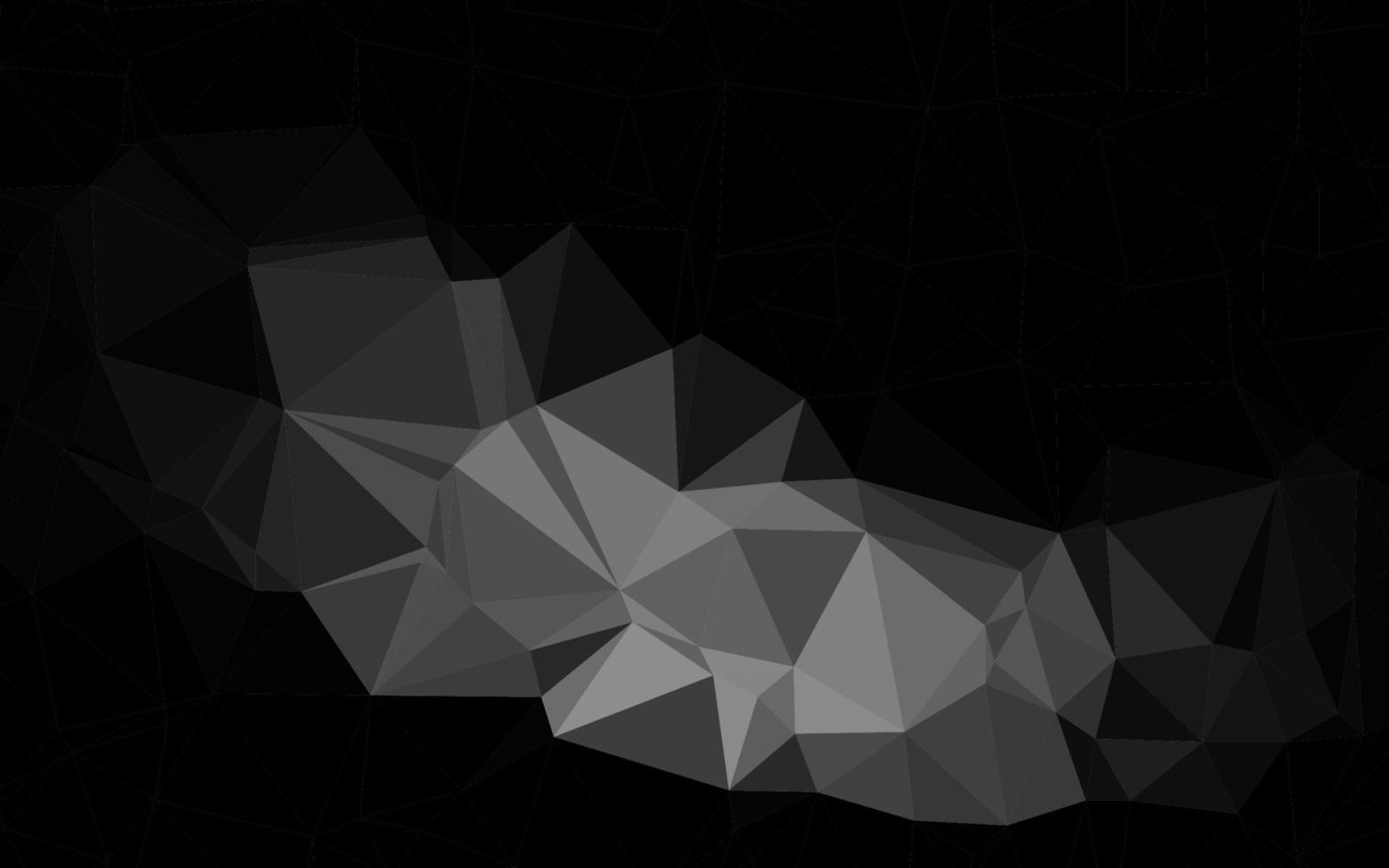 Dark Silver, Gray vector low poly cover.