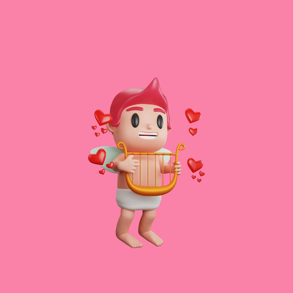 cupid character valentine's day concept photo