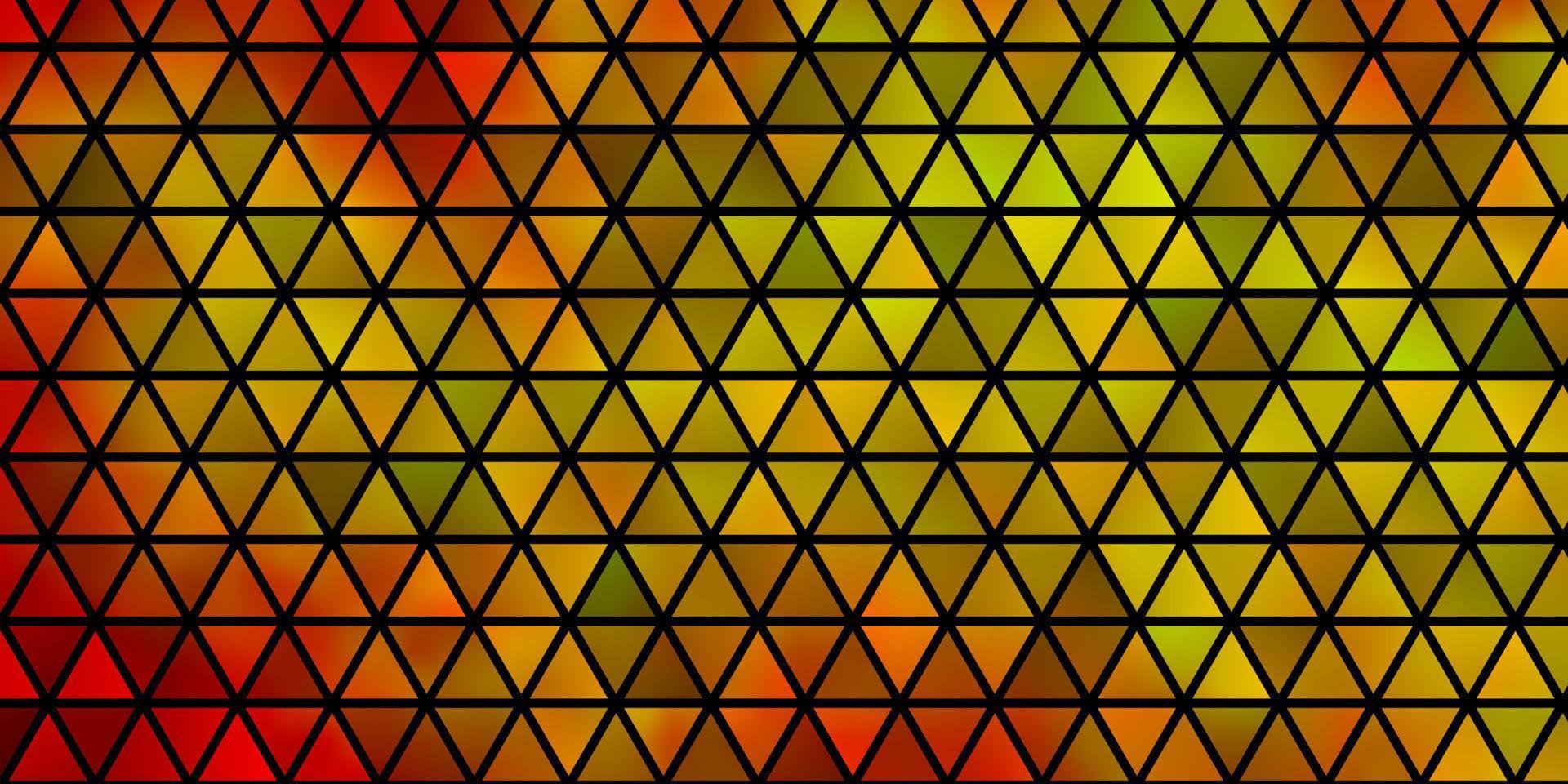 Light Orange vector background with polygonal style.