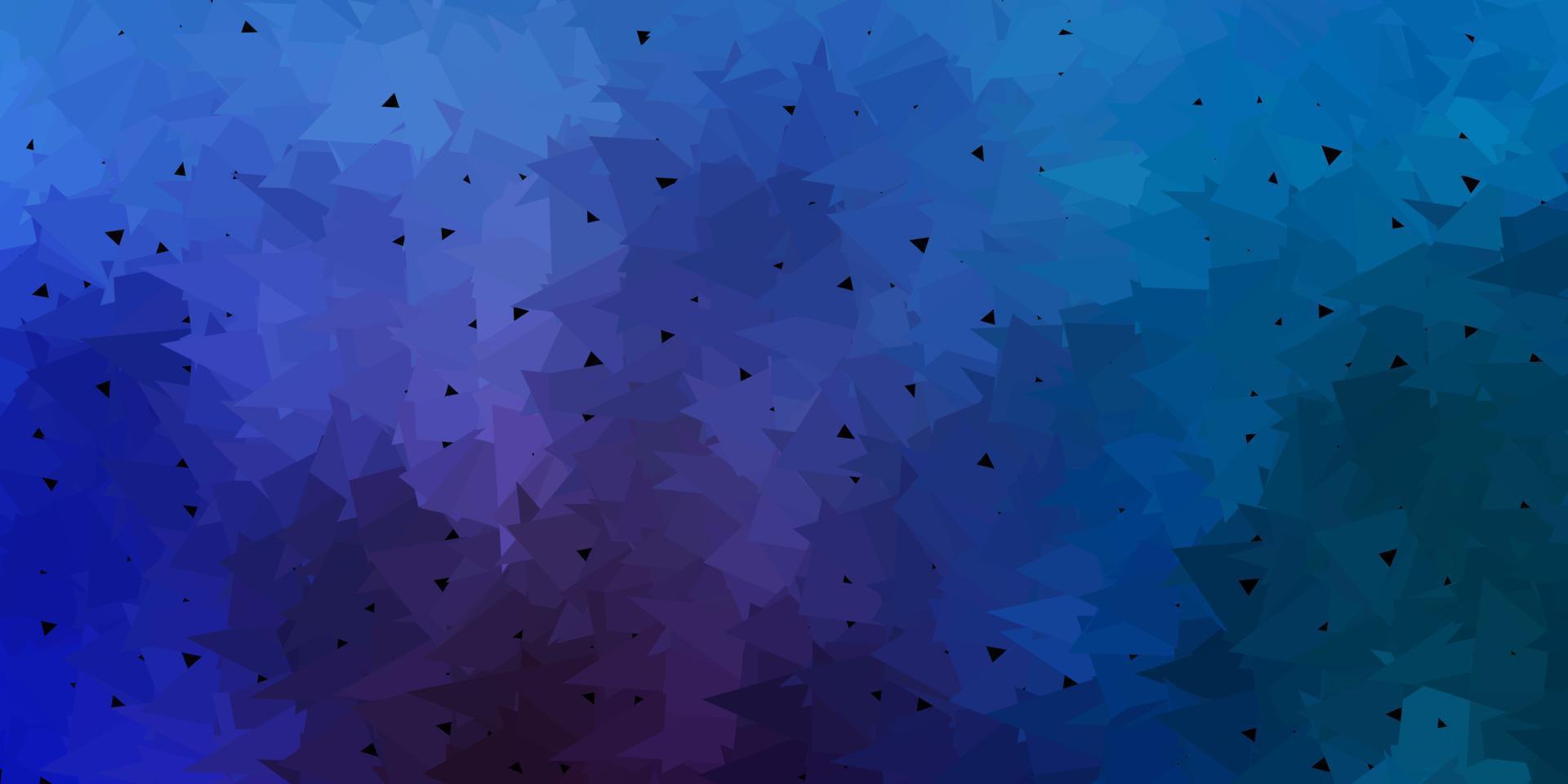 Light blue, red vector triangle mosaic design.