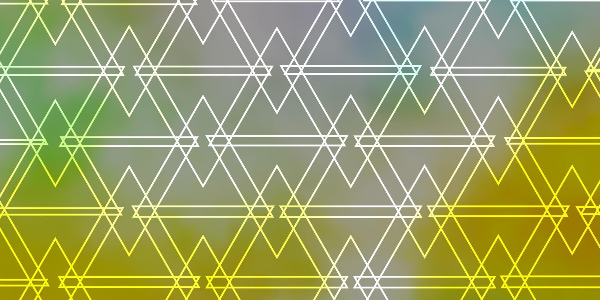 Light Multicolor vector backdrop with lines, triangles.