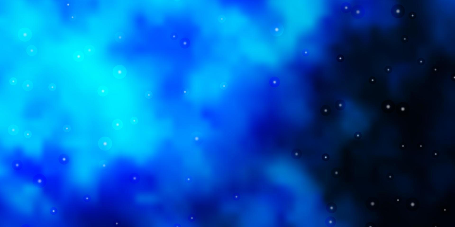 textura de vector azul oscuro con hermosas estrellas.