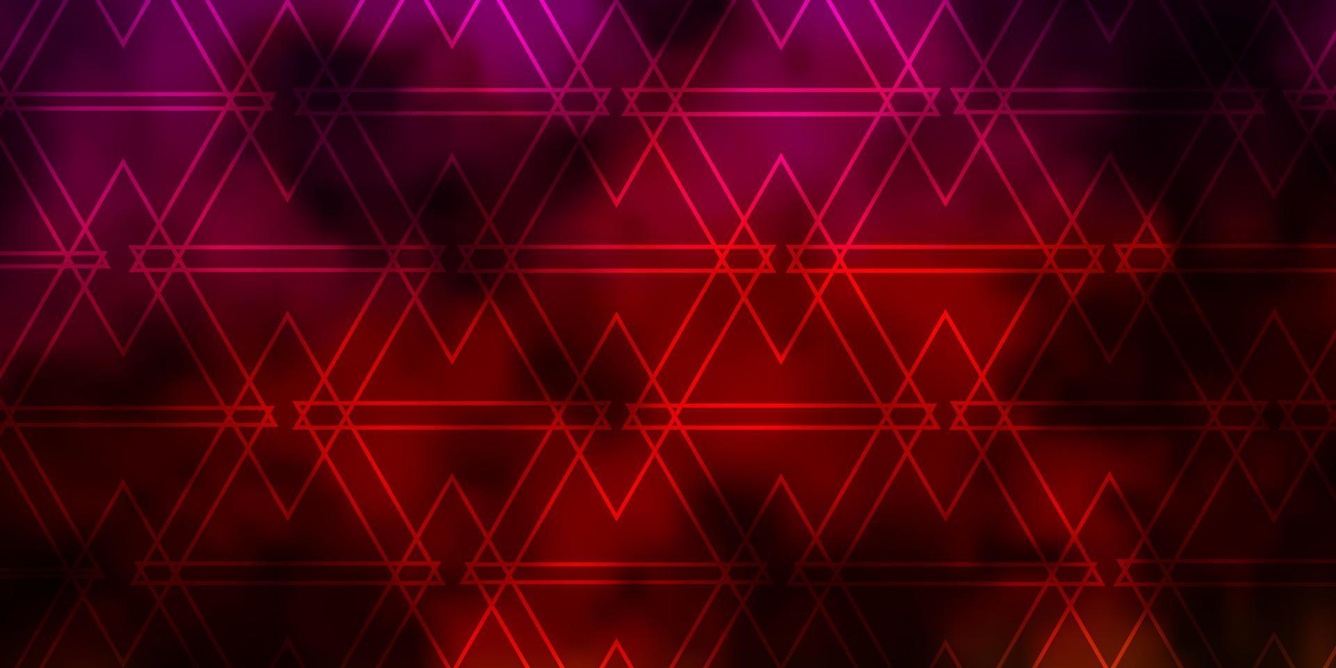 Dark Pink, Yellow vector template with crystals, triangles.