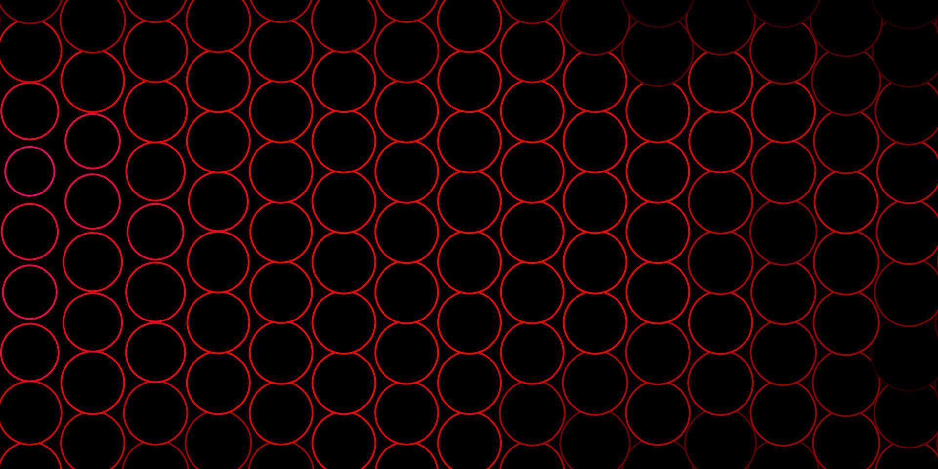 Dark Red vector layout with circle shapes.