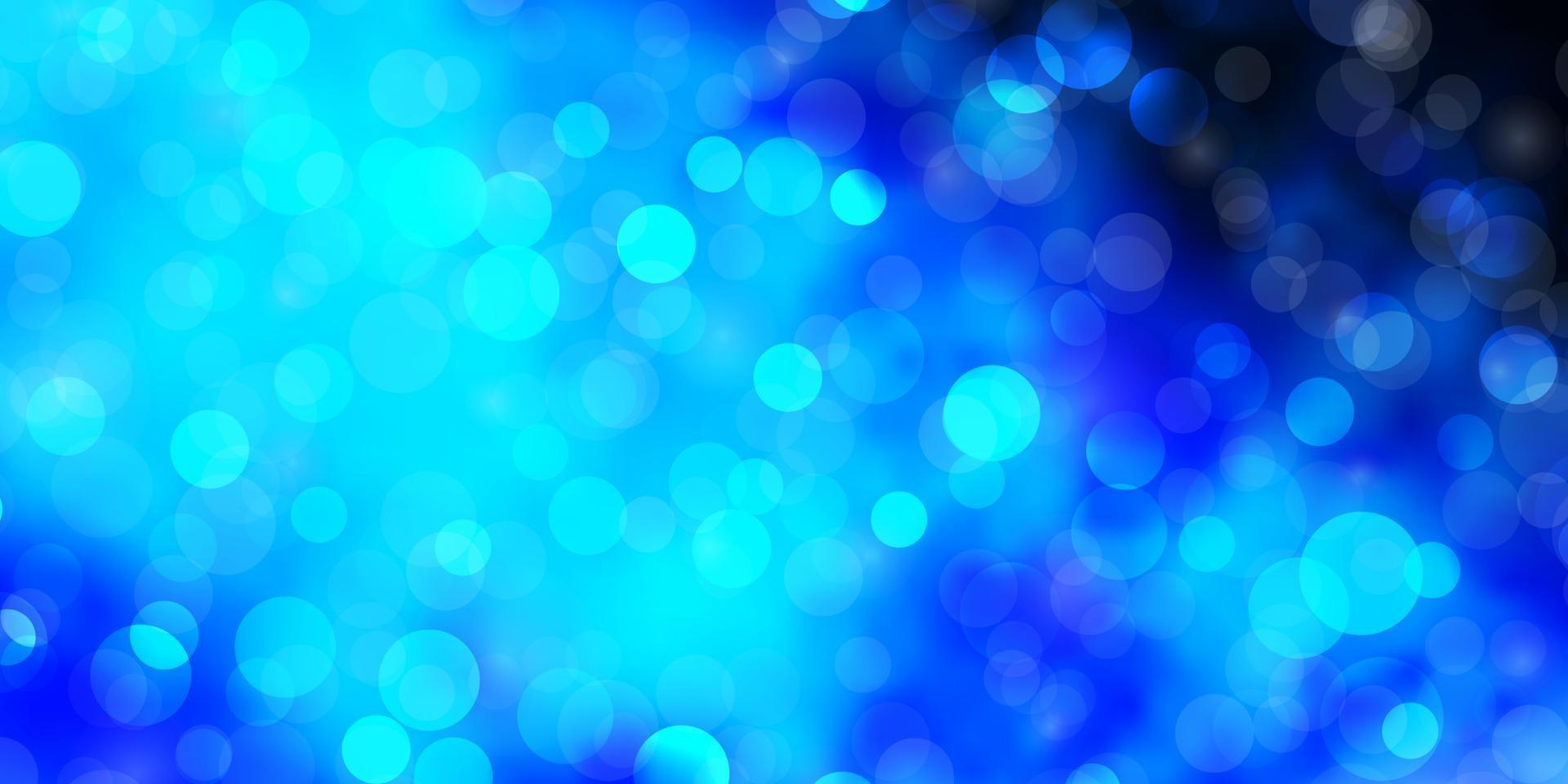 diseño de vector azul oscuro con círculos.