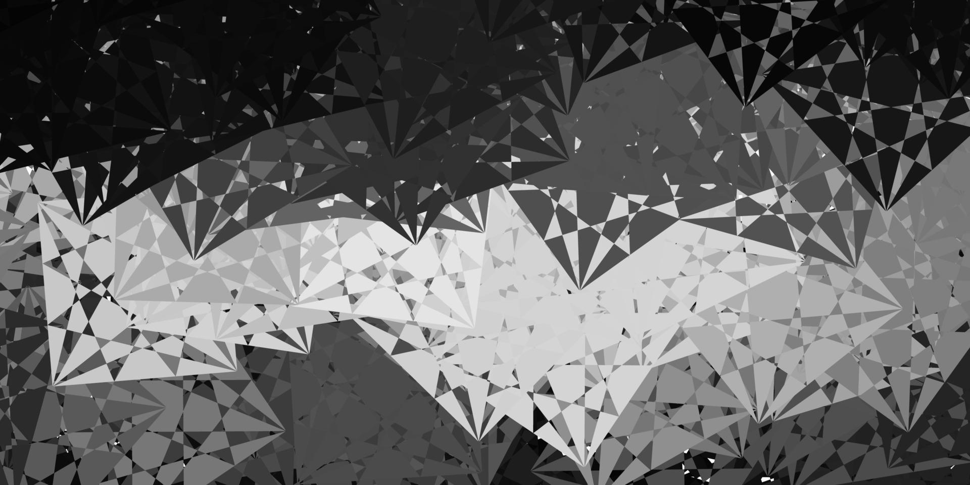 Light Gray vector background with triangles.