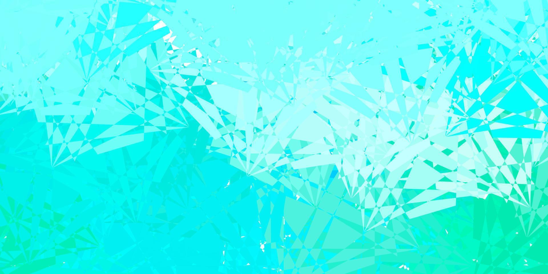 Dark Green vector pattern with polygonal shapes.