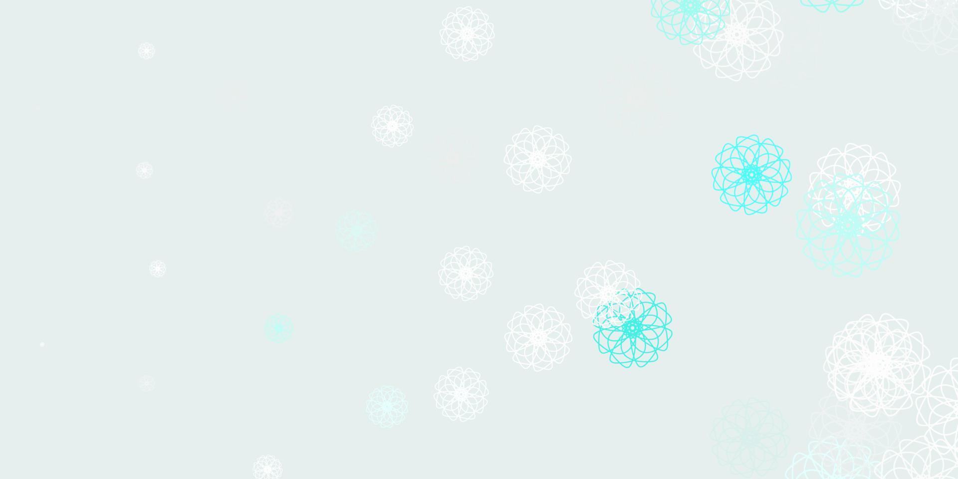 Light green vector natural layout with flowers.