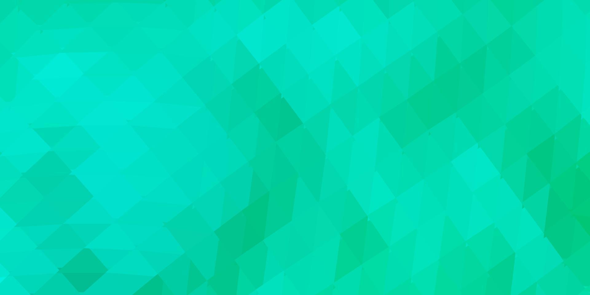 Light green vector triangle mosaic design.