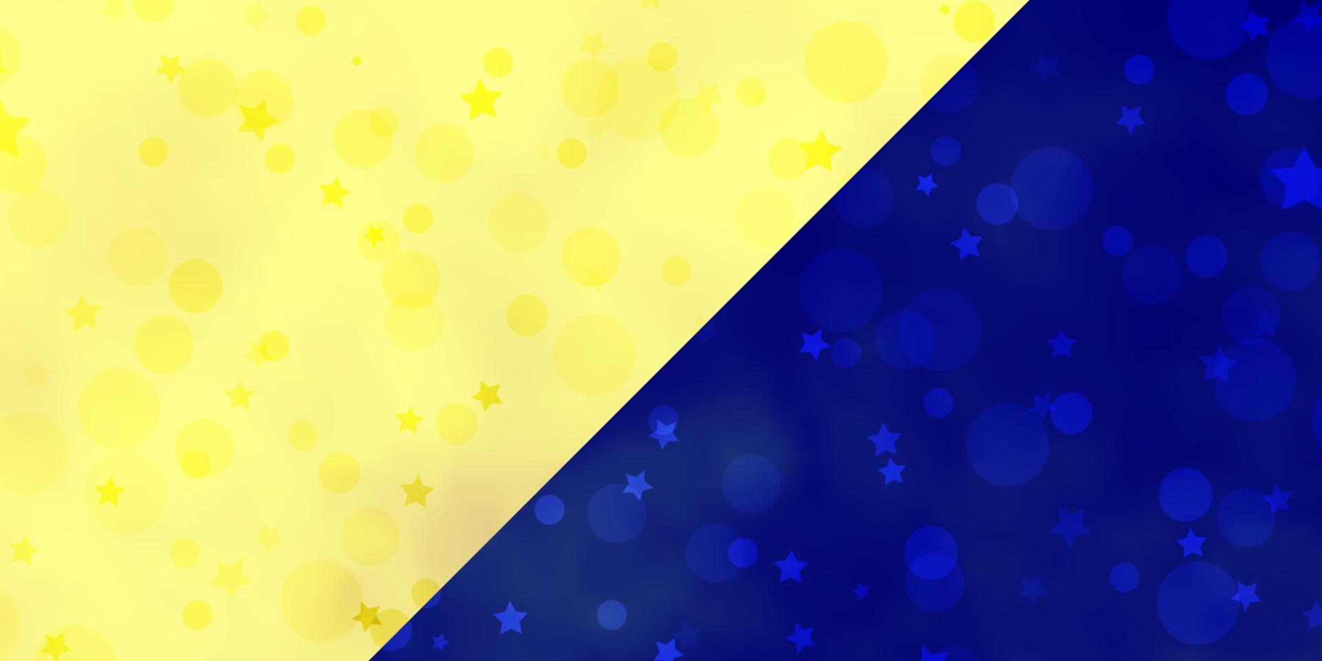 Vector background with circles, stars.