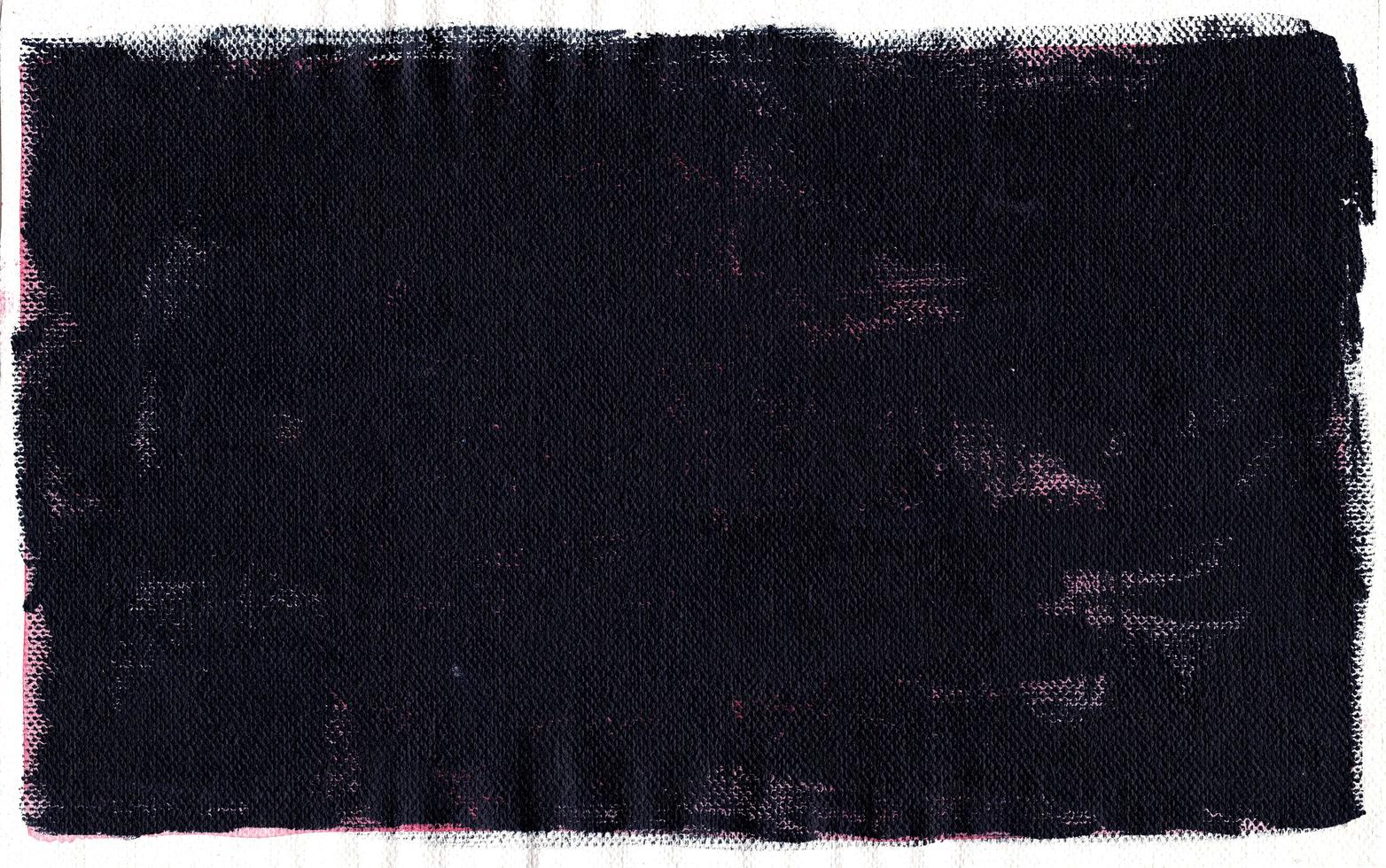 Realistic Canvas Scan Texture . Grunge Rough Black Distressed Grain Texture photo