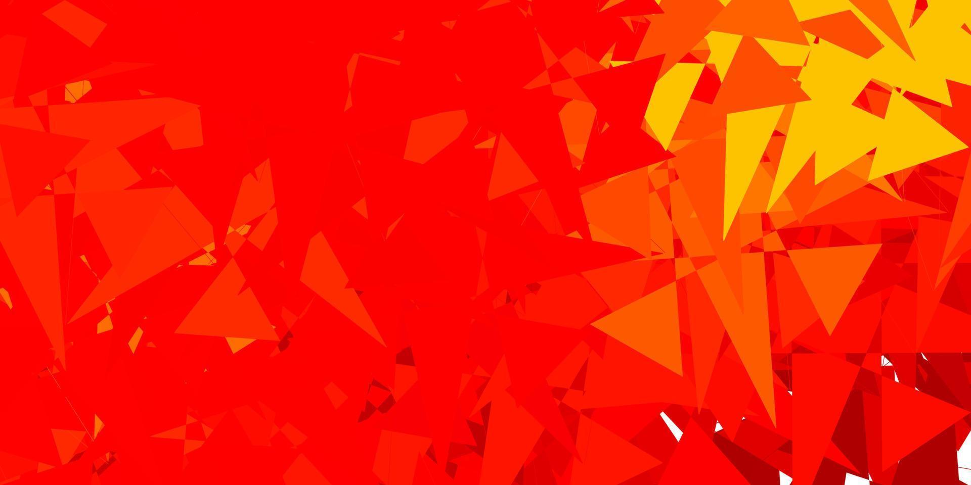 Light Orange vector background with polygonal forms.