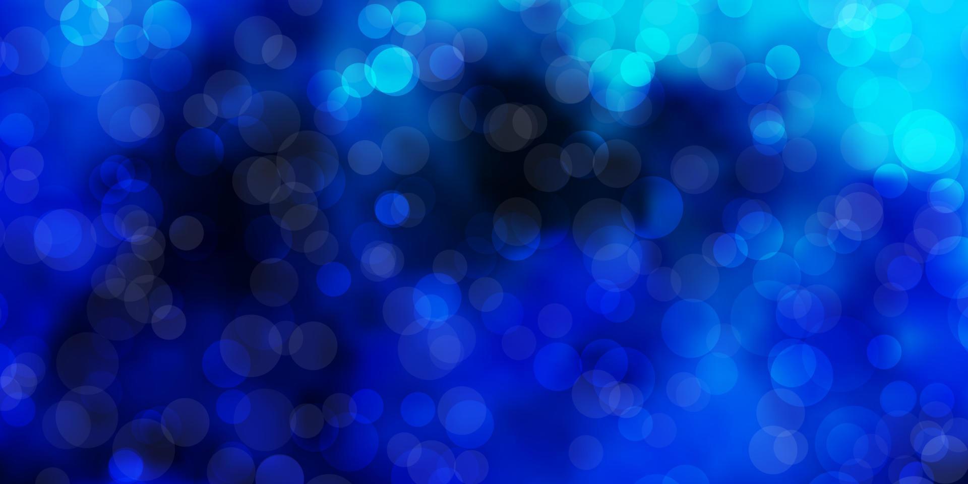 Dark Blue, Green vector background with circles.