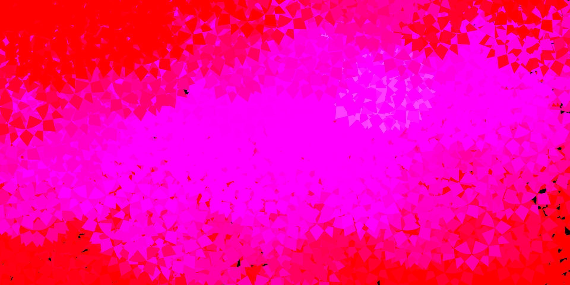 Light pink vector background with polygonal forms.