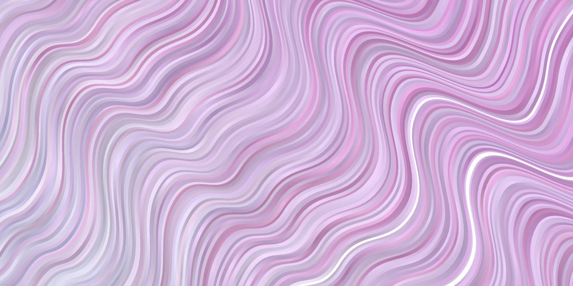 Light Purple, Pink vector template with curved lines.