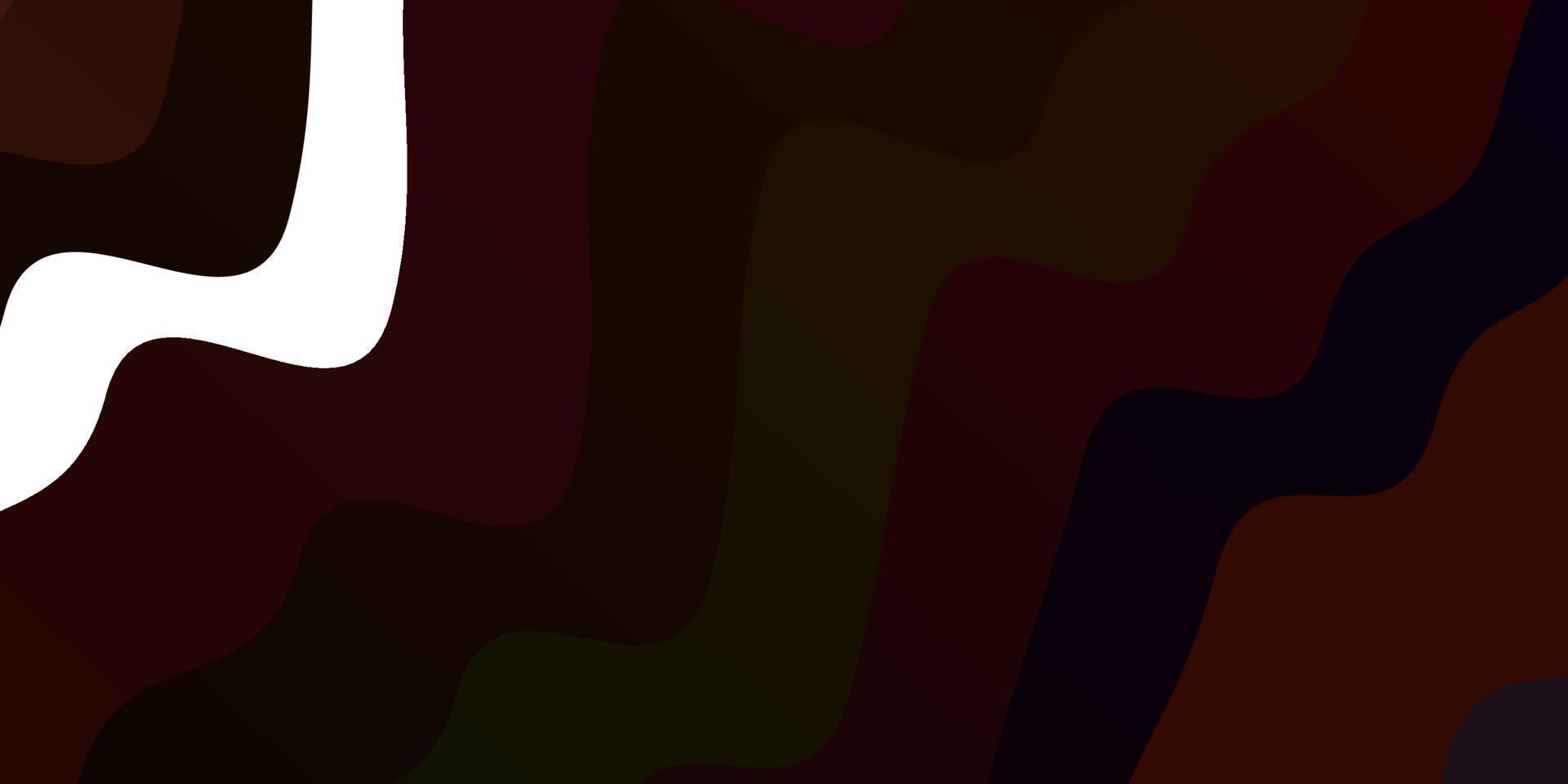Dark Red vector pattern with curves.