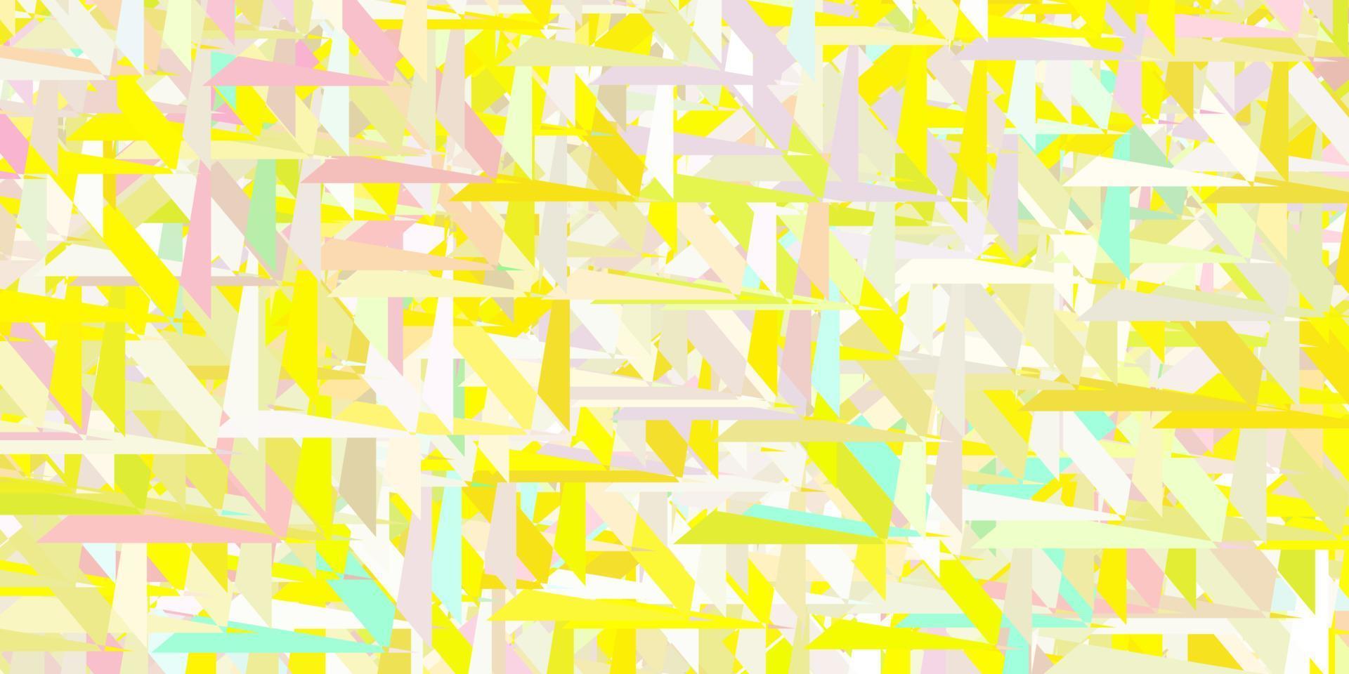 Light green, red vector pattern with polygonal shapes.