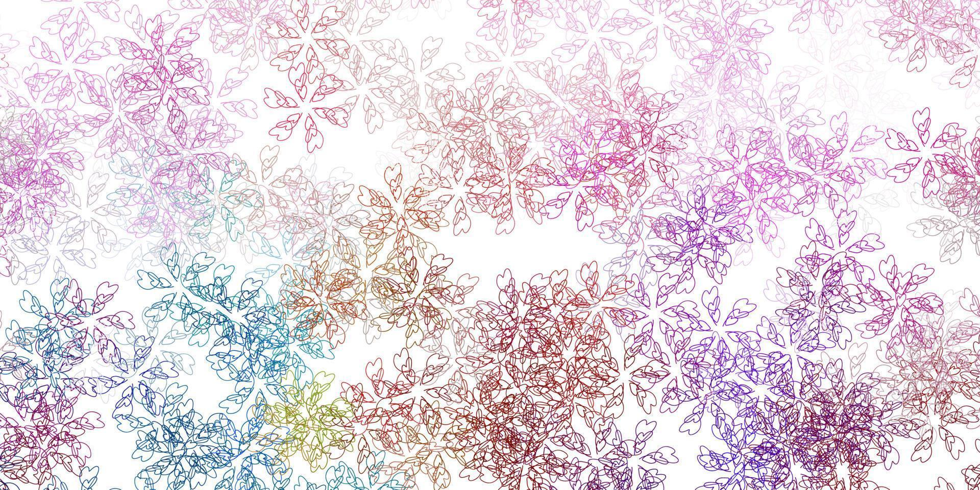 Light multicolor vector abstract layout with leaves.