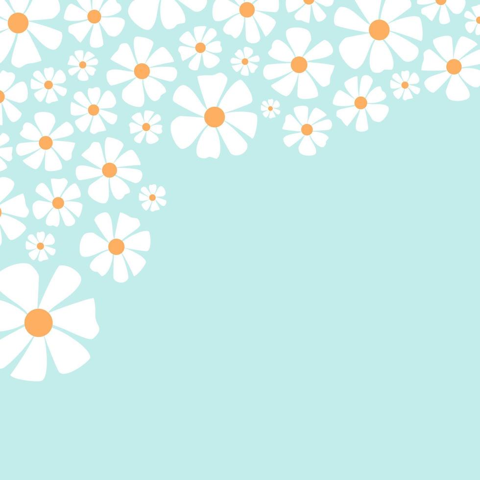 Spring Flower Page Border vector