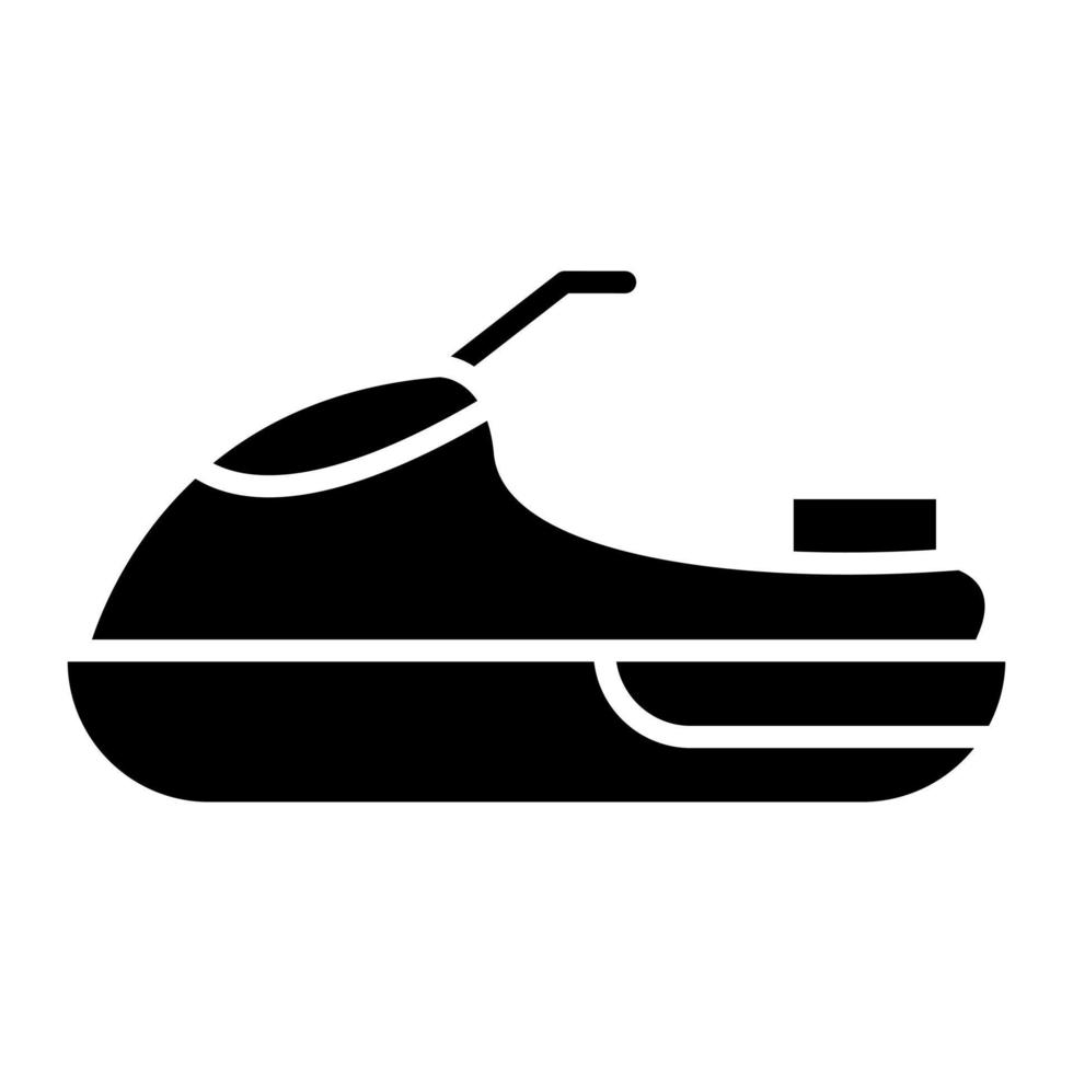 Jet Ski Line Icon vector