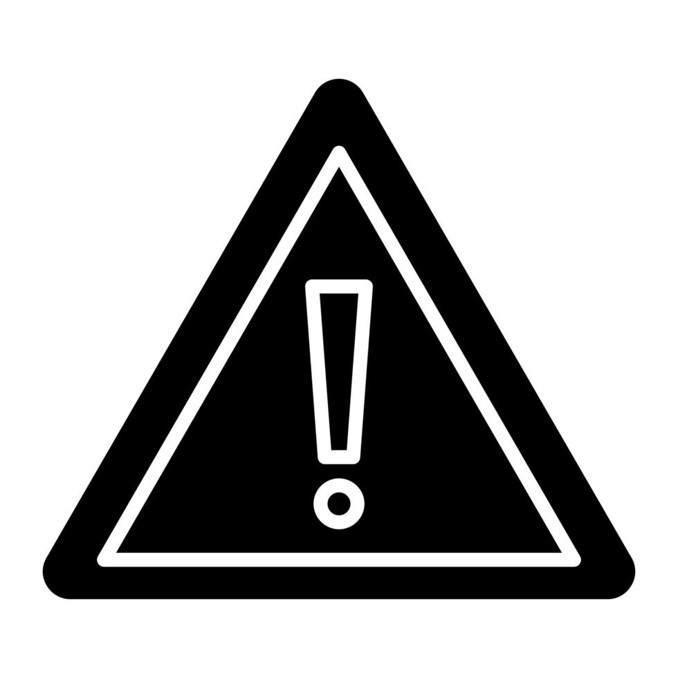 Warning Line Icon vector