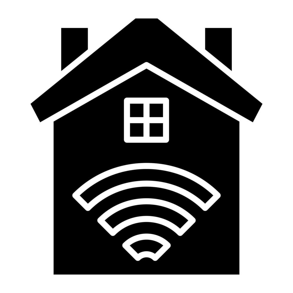 Smart Home Line Icon vector