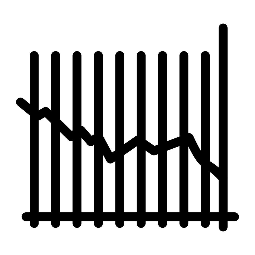 Trend Chart Line Icon vector
