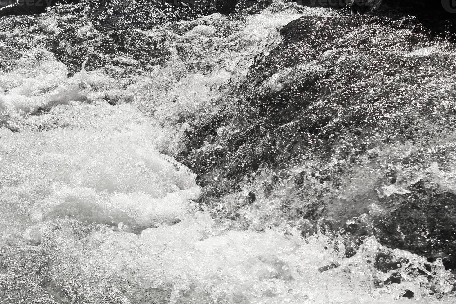 Fast flowing Storebottane river water of Vavatn lake, Hemsedal, Norway. photo