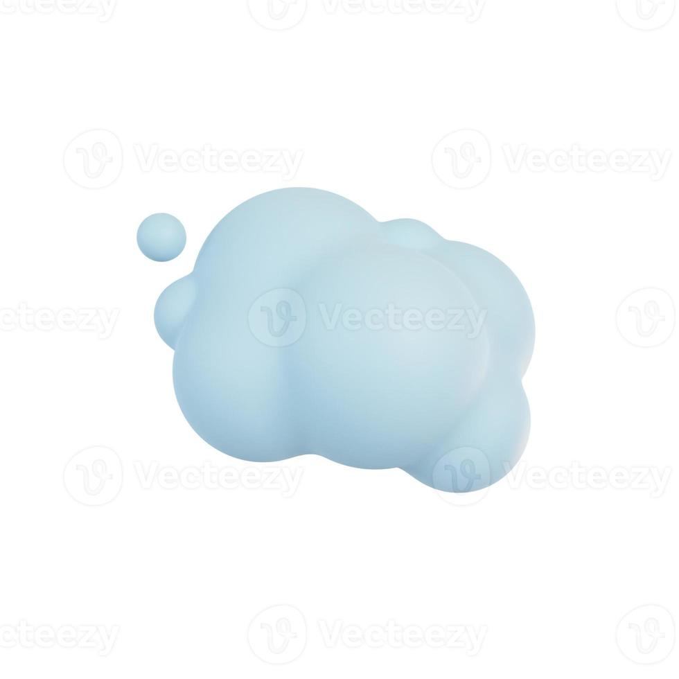 fluffy clouds in the sky. 3D illustration. photo