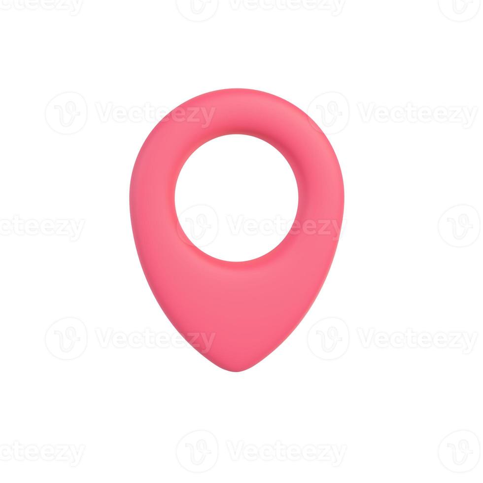 icono de puntero rojo de la colección pin de ubicación para el pin en el mapa para mostrar la ilustración location.3d. foto