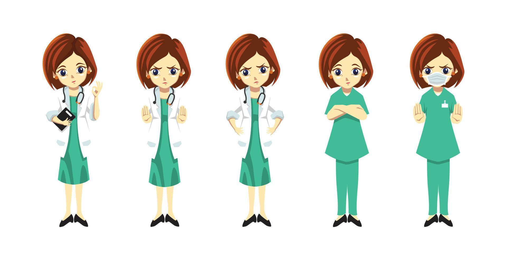 doctor flat style vector illustration design