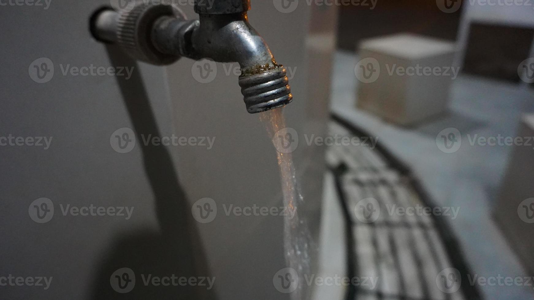 water faucet for ablution before prayer photo