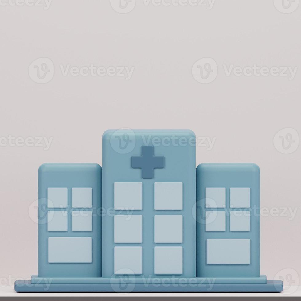 3D Cartoon Low Poly Medical Icon photo