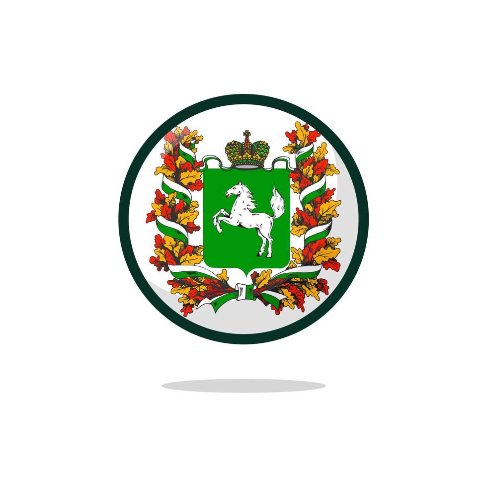 icono de óblast de tomsk vector