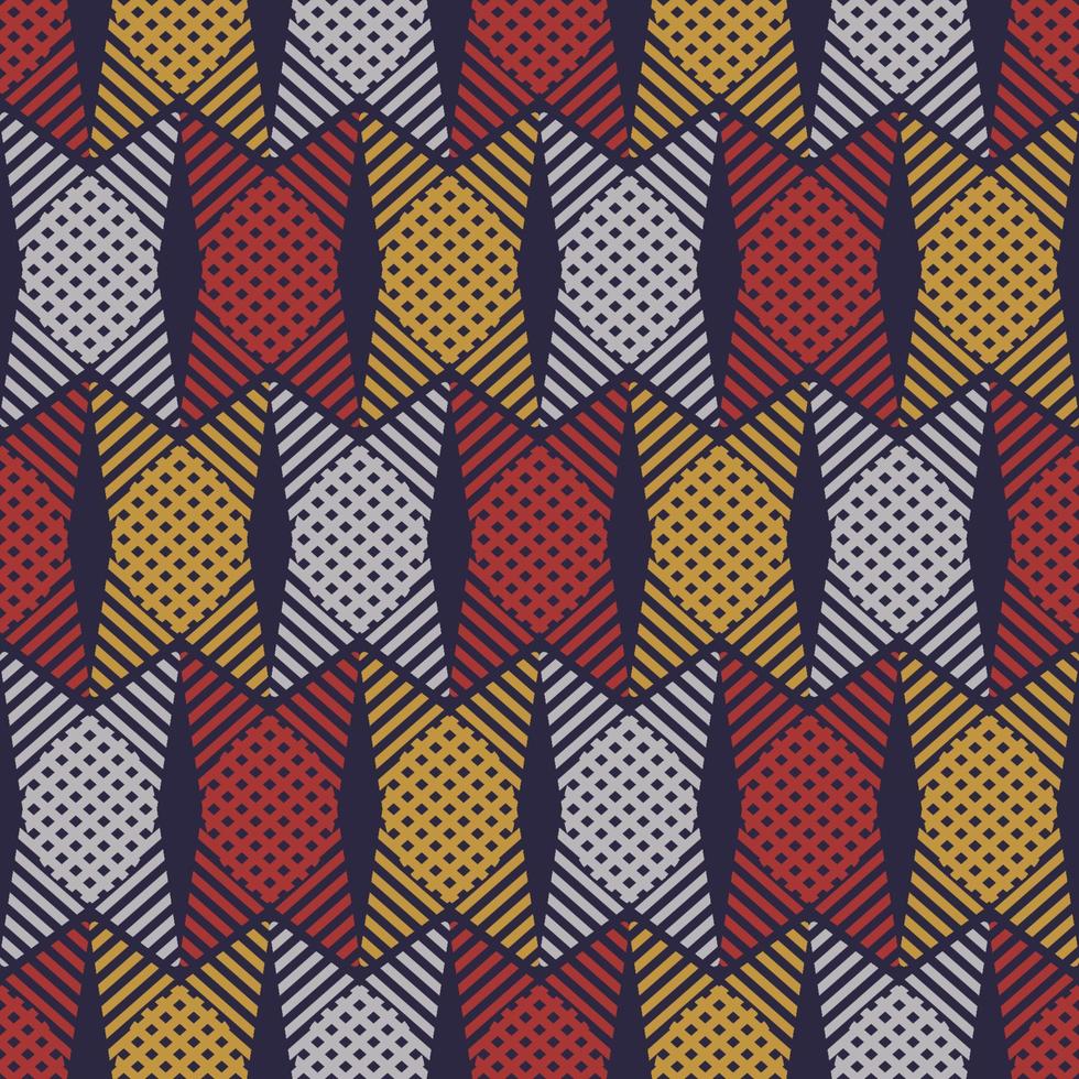 Colorful abstract weaving shape seamless pattern background. Use for fabric, textile, interior decoration elements, wrapping. vector