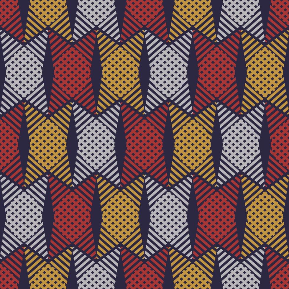 Fondo de patrón sin costuras de forma de tejido abstracto colorido. uso para telas, textiles, elementos de decoración de interiores, envoltura. vector