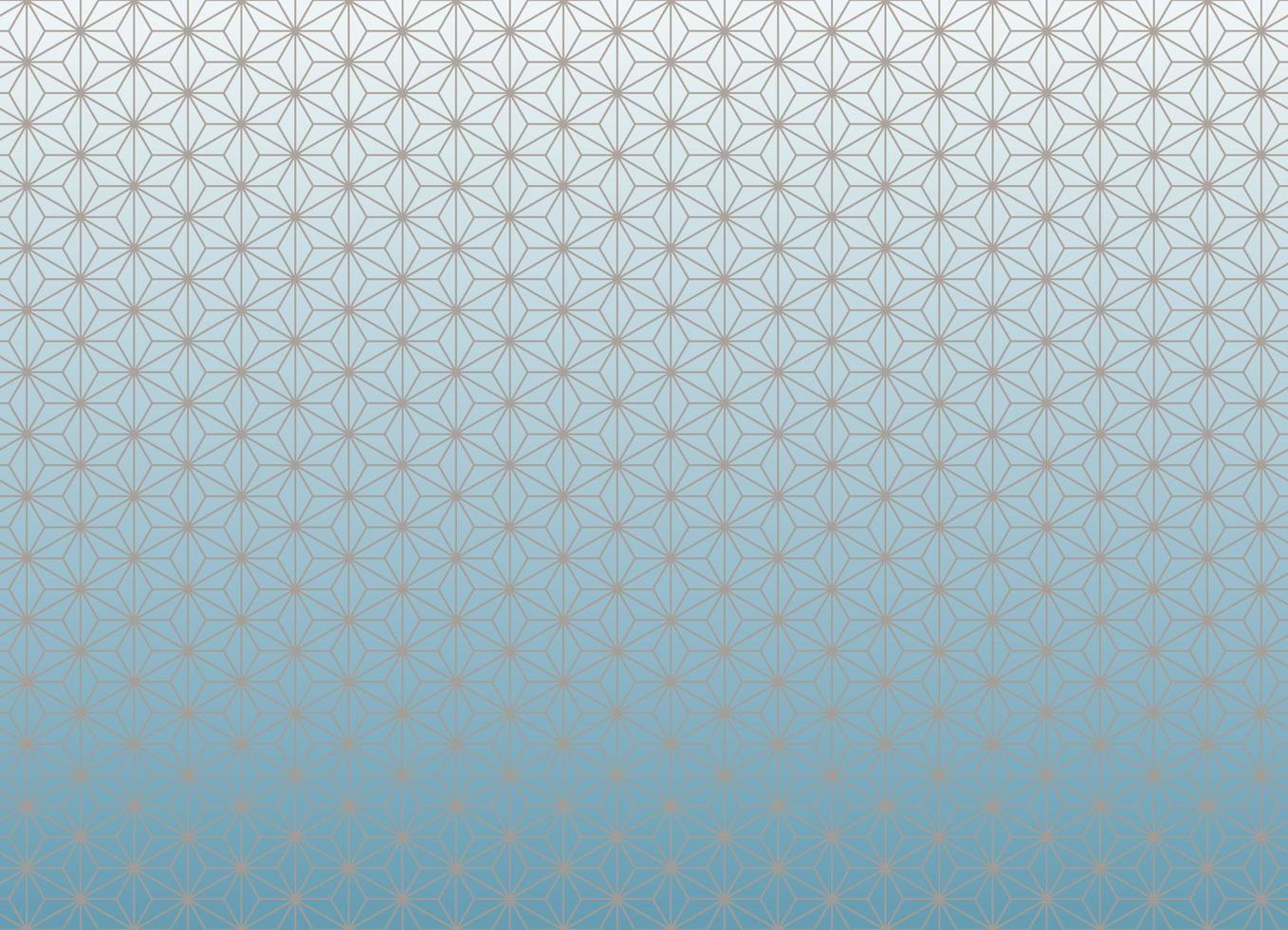 Asanoha Japanese traditional pattern with modern blue grey gradient color background. Use for fabric, textile, cover, wrapping, decoration elements. vector